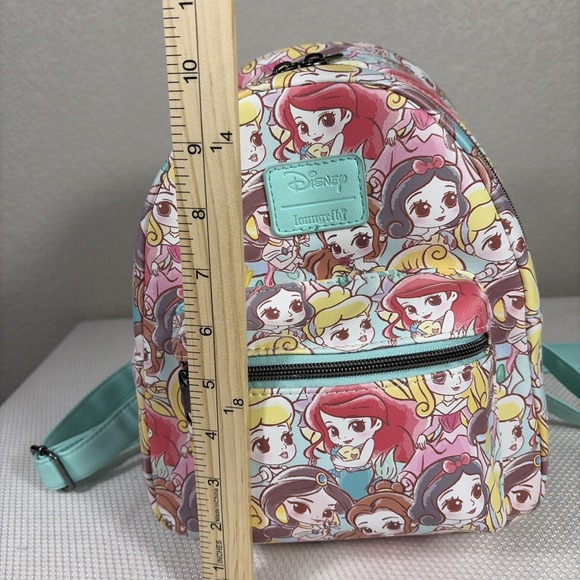 Loungefly Disney Chibi Princess Mini Backpack: Ariel, Cinderella, Belle See Pics - Picture 13 of 14
